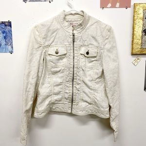 Nine & Co white jean jacket!